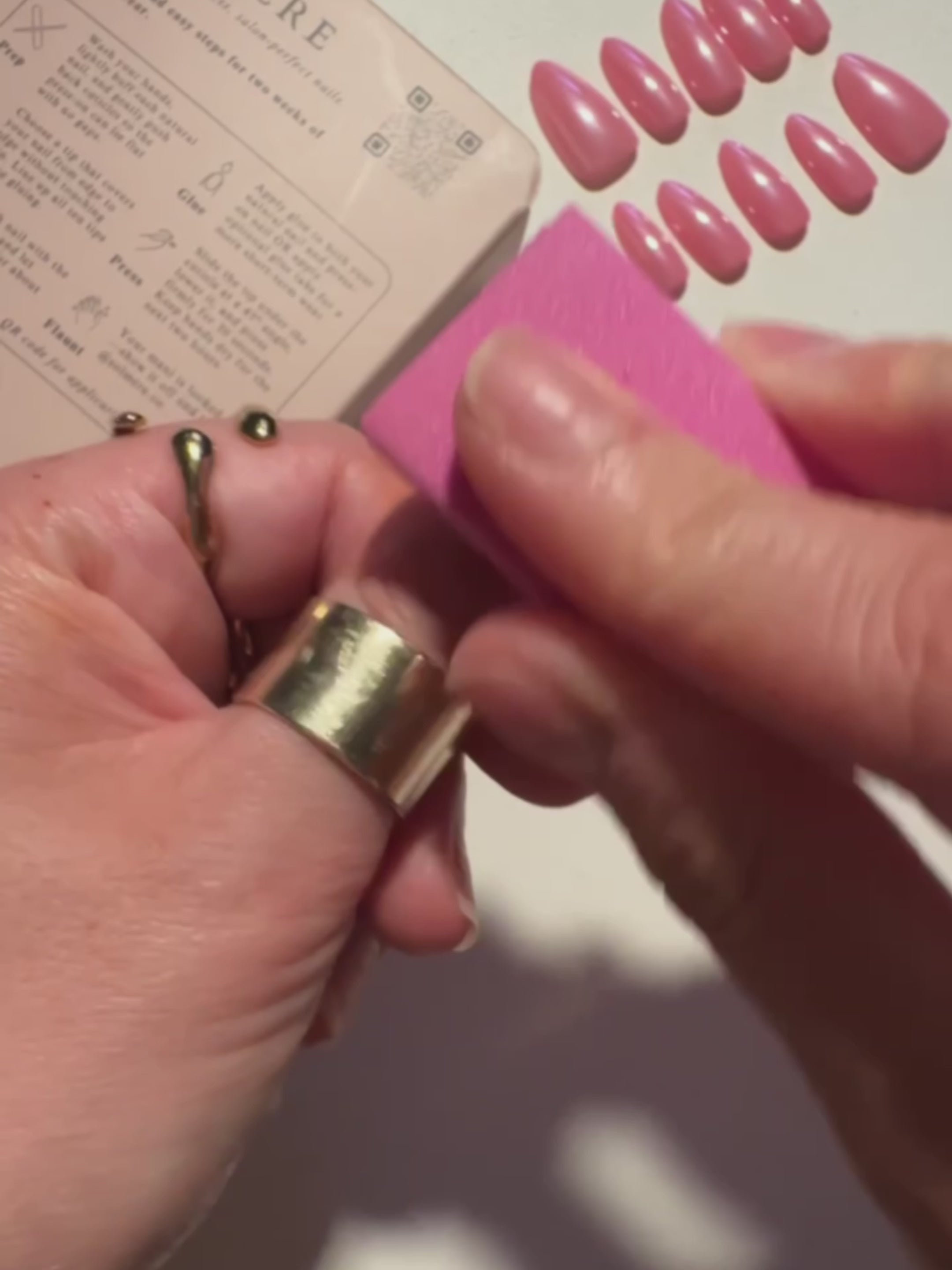 Buff + file (lightly)